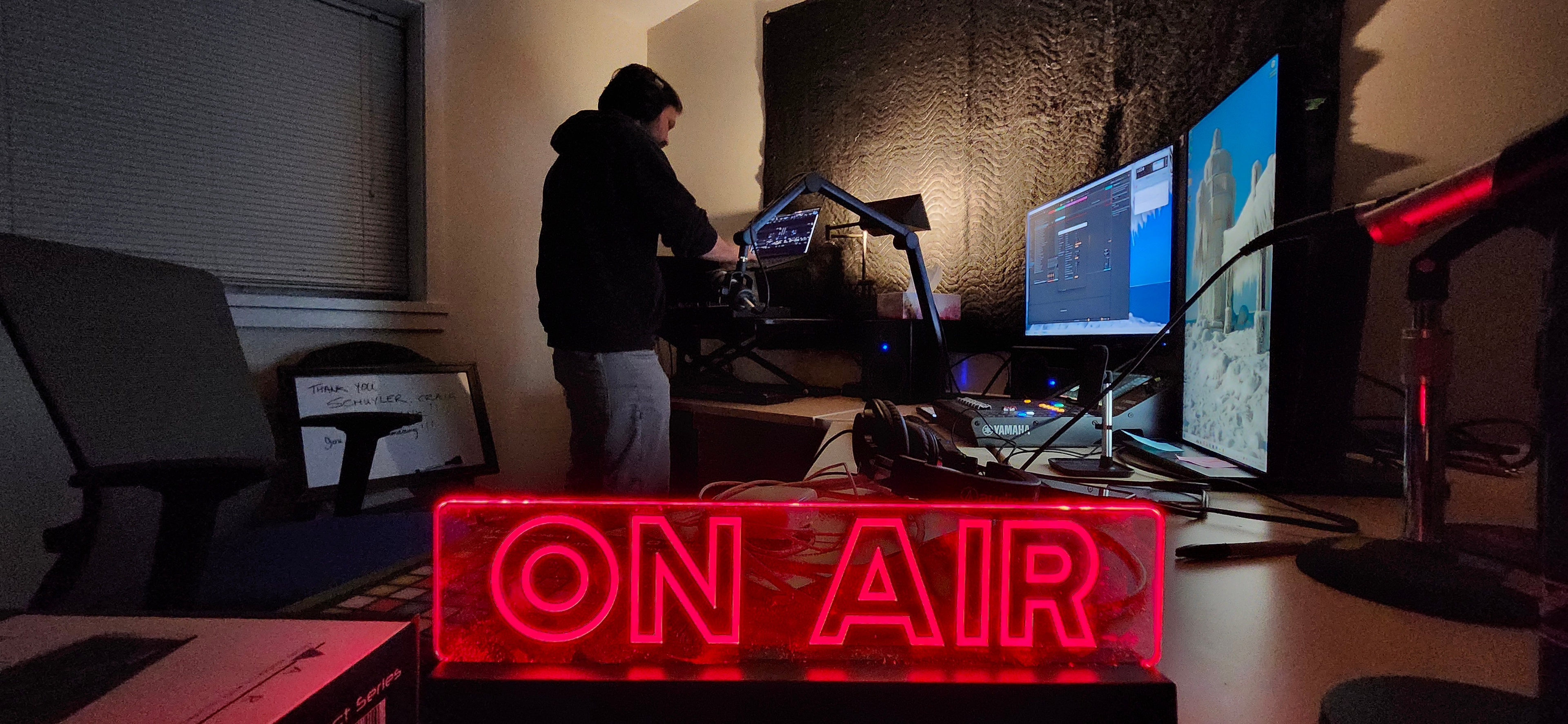 on air from the studio